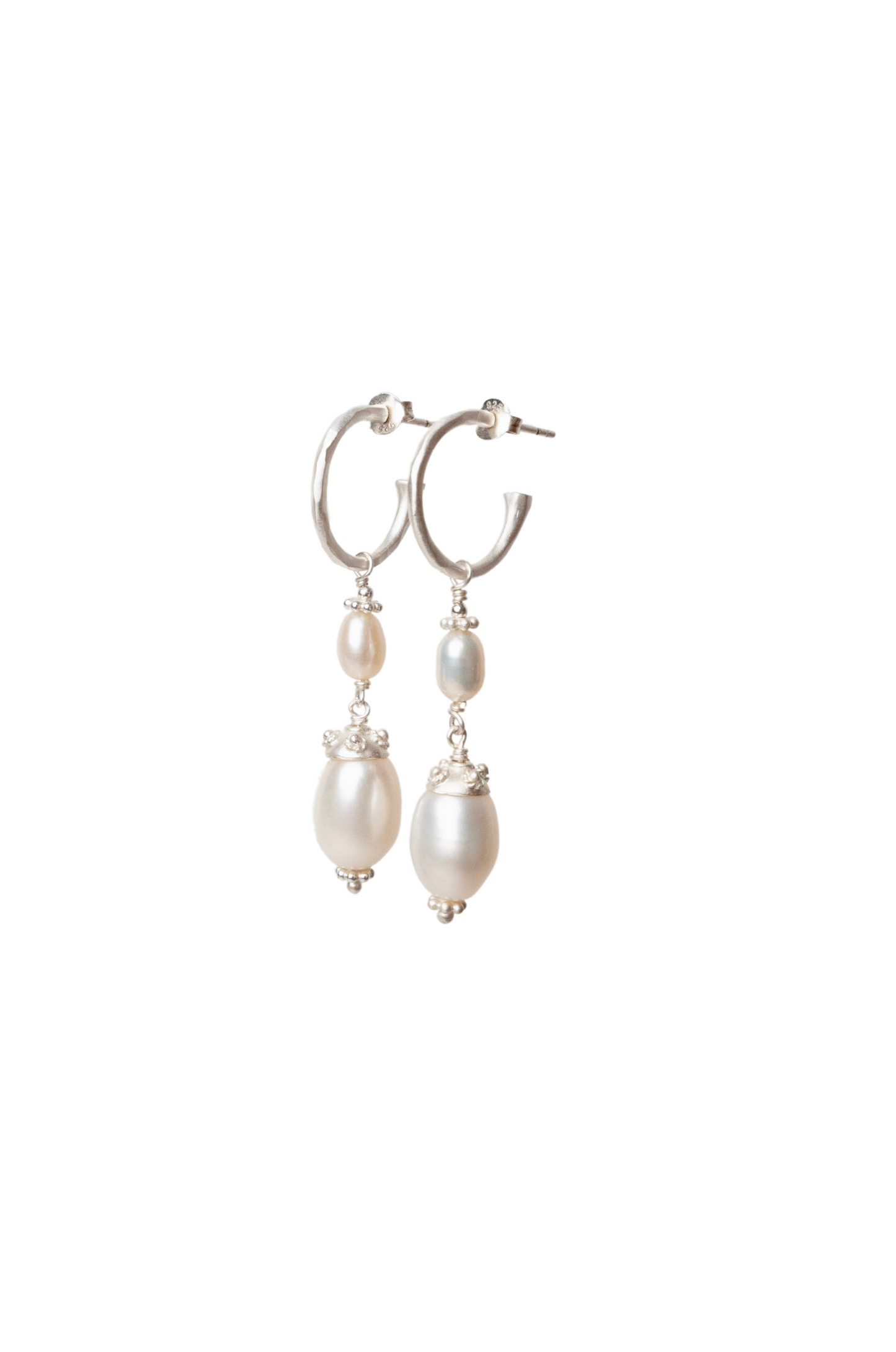 Parting earrings silver