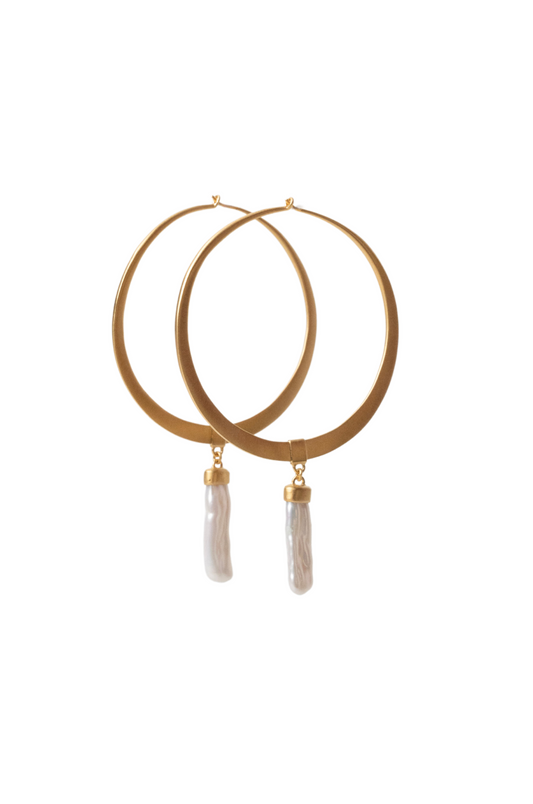 Orb hoops gold