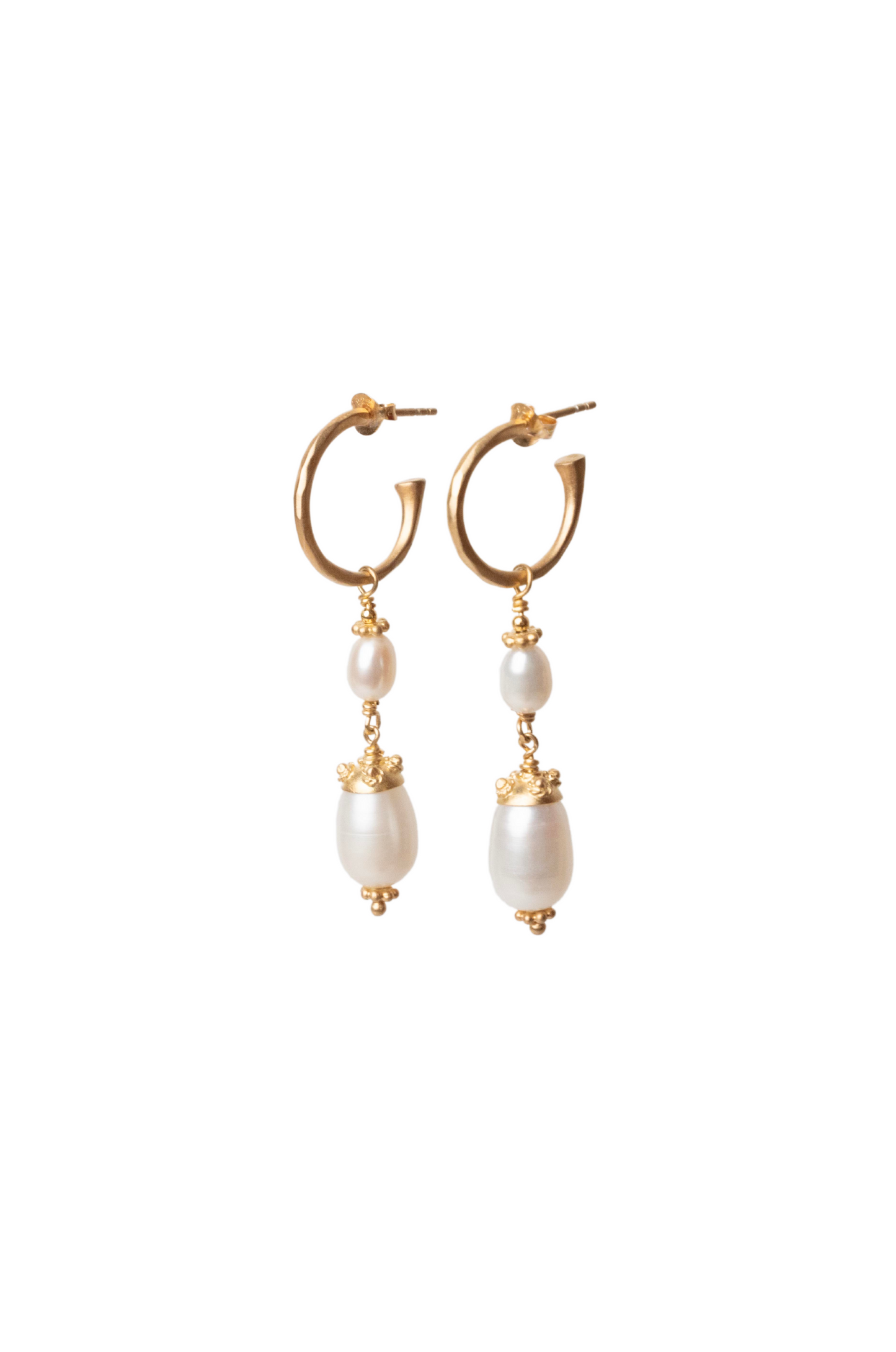 Parting earrings gold