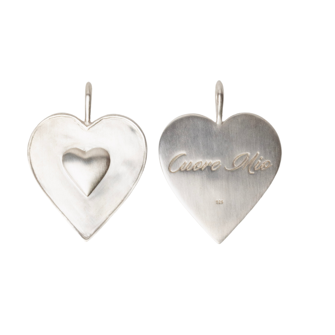 Cuore mio pendant silver